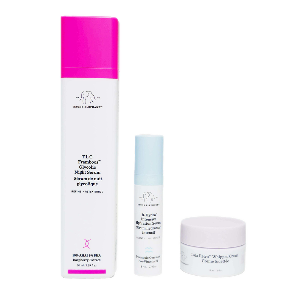 Set Drunk Elephant: T.L.C. Framboos Glycolic Refining – 15 ml